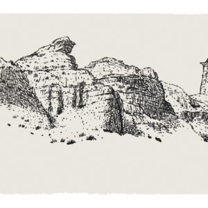 les falaises vues du cementerio de Gorafé